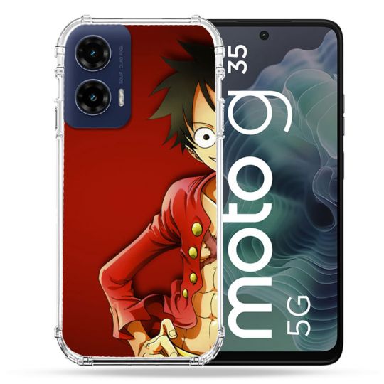 Coque Renforcée Pour Motorola G35 5G Manga One Piece Luffy