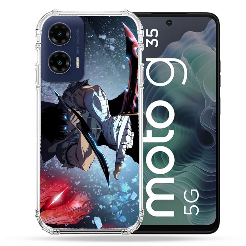 Coque Renforcée Pour Motorola G35 5G Manga Solo Leveling Sung Epee