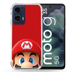 Coque Renforcée Pour Motorola G35 5G Mario Rouge