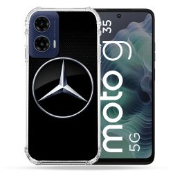 Coque Renforcée Pour Motorola G35 5G Mercedes Carbone