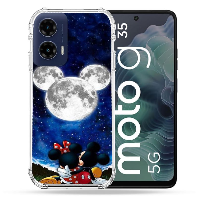 Coque Renforcée Pour Motorola G35 5G Mickey Minnie