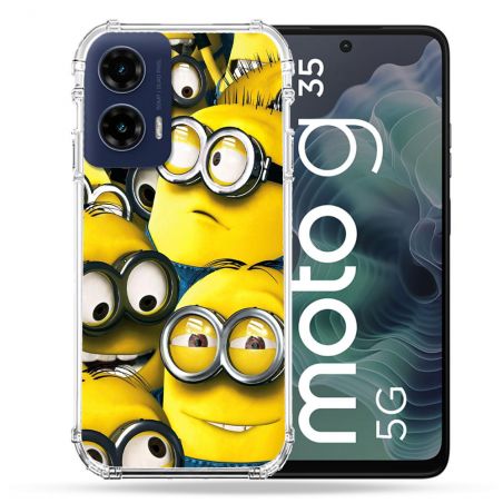 Coque Renforcée Pour Motorola G35 5G Minions Groupe