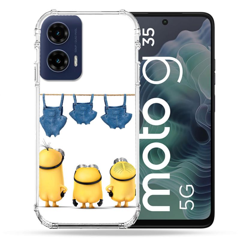 Coque Renforcée Pour Motorola G35 5G Minions Nus