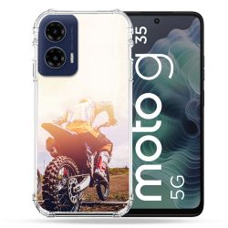 Coque Renforcée Pour Motorola G35 5G Moto Cross Soleil