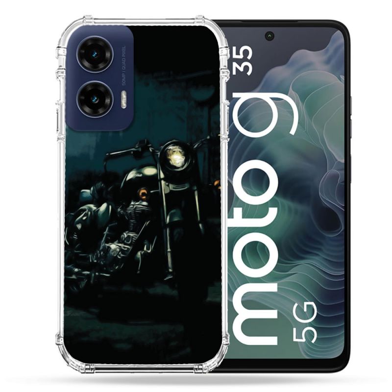 Coque Renforcée Pour Motorola G35 5G Moto Harley Vintage
