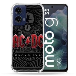 Coque Renforcée Pour Motorola G35 5G Musique Rock ACDC Rouge
