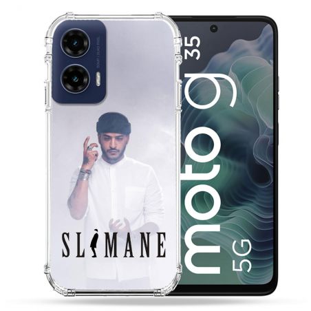 Coque Renforcée Pour Motorola G35 5G Musique Slimane Blanc