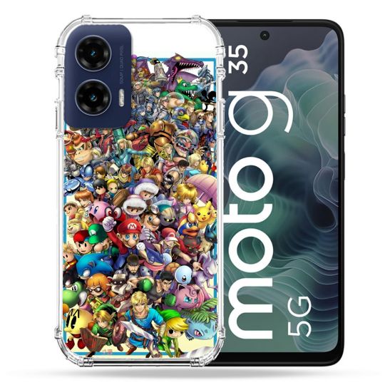 Coque Renforcée Pour Motorola G35 5G Nintendo