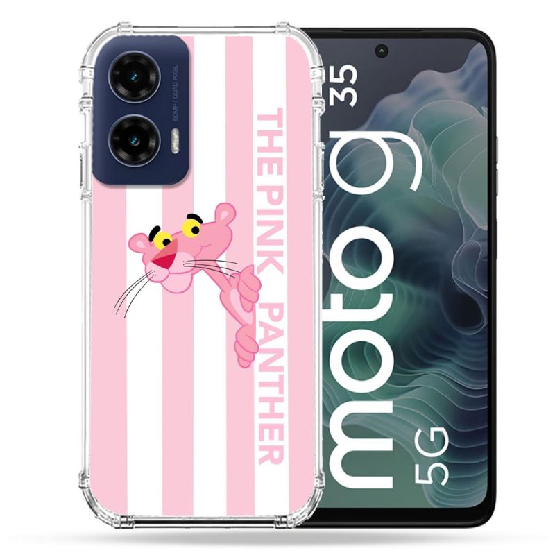 Coque Renforcée Pour Motorola G35 5G Panthere Rose