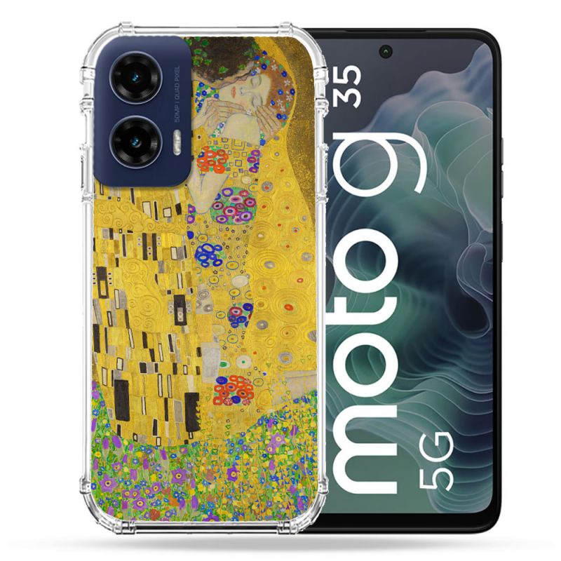 Coque Renforcée Pour Motorola G35 5G Peinture Le Baiser