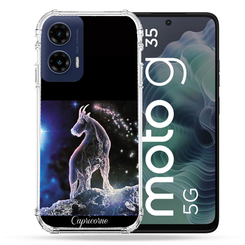Coque Renforcée Pour Motorola G35 5G Signe Zodiaque 2 Capricorne