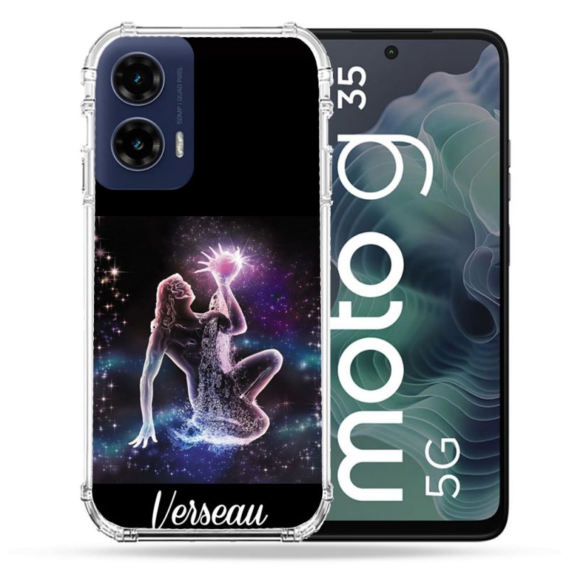 Coque Renforcée Pour Motorola G35 5G Signe Zodiaque 2 Verseau