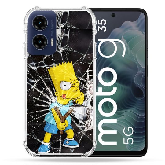 Coque Renforcée Pour Motorola G35 5G Simpson Bart