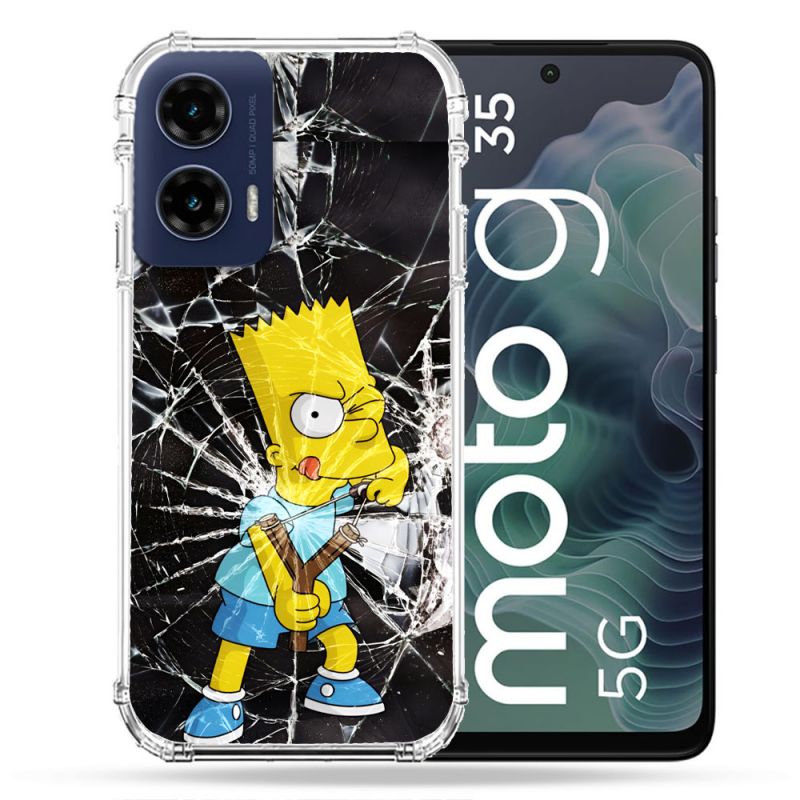 Coque Renforcée Pour Motorola G35 5G Simpson Bart