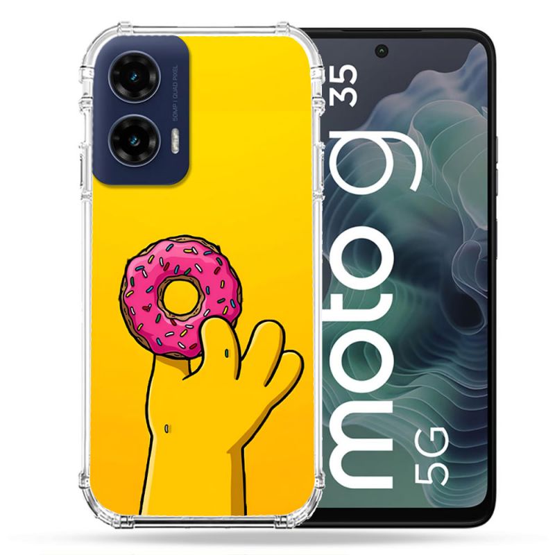 Coque Renforcée Pour Motorola G35 5G Simpson Donuts