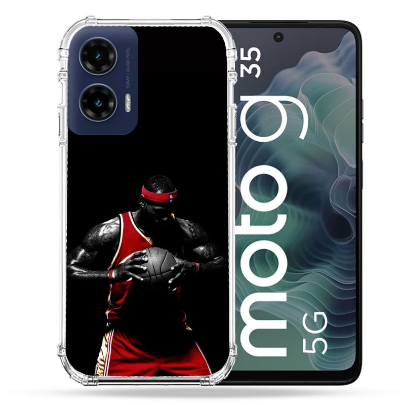 Coque Renforcée Pour Motorola G35 5G Sport Basketeur