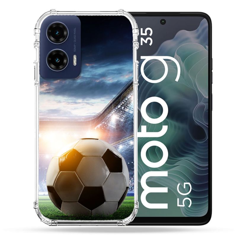 Coque Renforcée Pour Motorola G35 5G Sport Football Stade