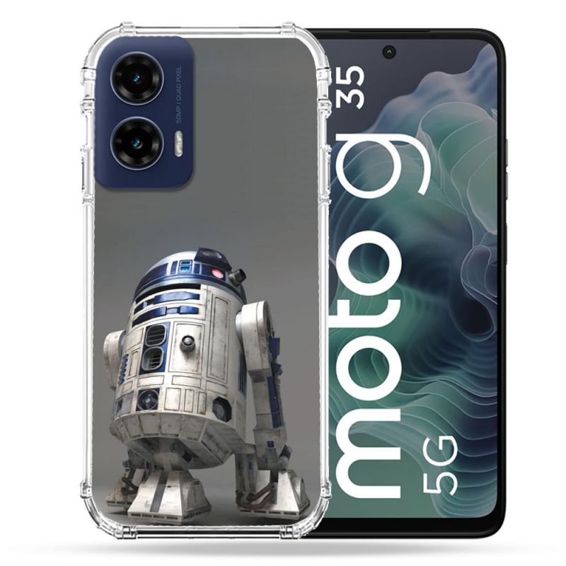 Coque Renforcée Pour Motorola G35 5G Star Wars - R2D2
