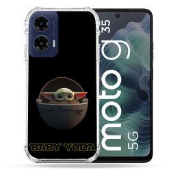 Coque Renforcée Pour Motorola G35 5G Star Wars - Yoda bebe noir