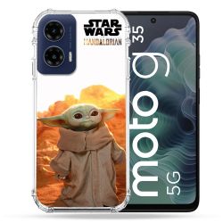 Coque Renforcée Pour Motorola G35 5G Star Wars - Yoda bebe soleil