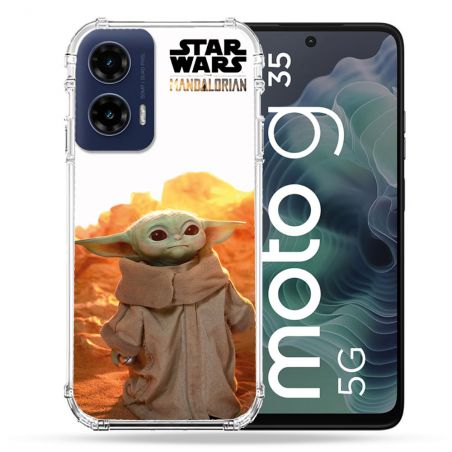 Coque Renforcée Pour Motorola G35 5G Star Wars - Yoda bebe soleil