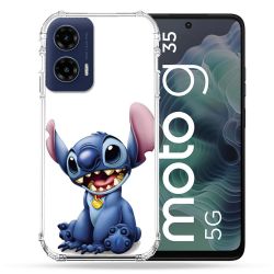 Coque Renforcée Pour Motorola G35 5G Stitch Blanc