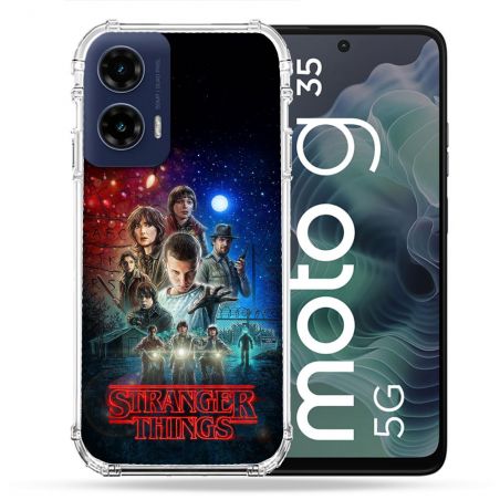 Coque Renforcée Pour Motorola G35 5G Stranger Things Affiche 1