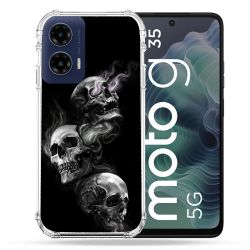 Coque Renforcée Pour Motorola G35 5G Tete de Mort Triple