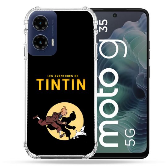 Coque Renforcée Pour Motorola G35 5G Tintin Classique