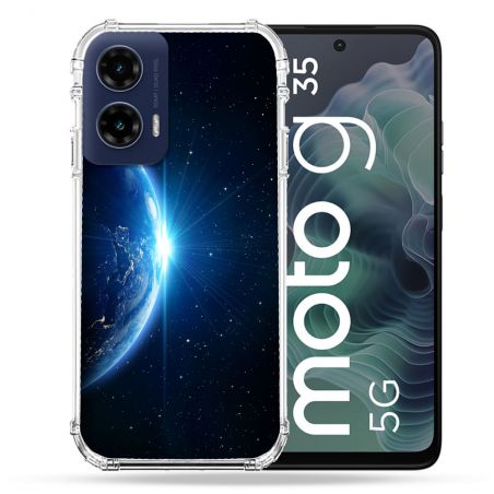 Coque Renforcée Pour Motorola G35 5G Univers Planete Terre