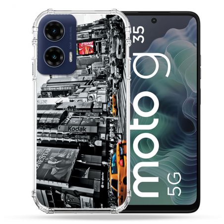 Coque Renforcée Pour Motorola G35 5G Voyage Amerique USA New York Taxi