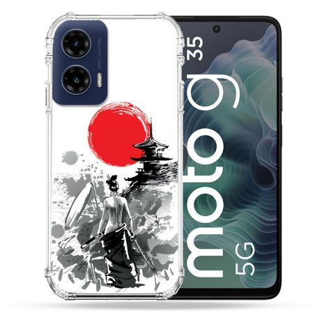 Coque Renforcée Pour Motorola G35 5G Voyage Japon Femme