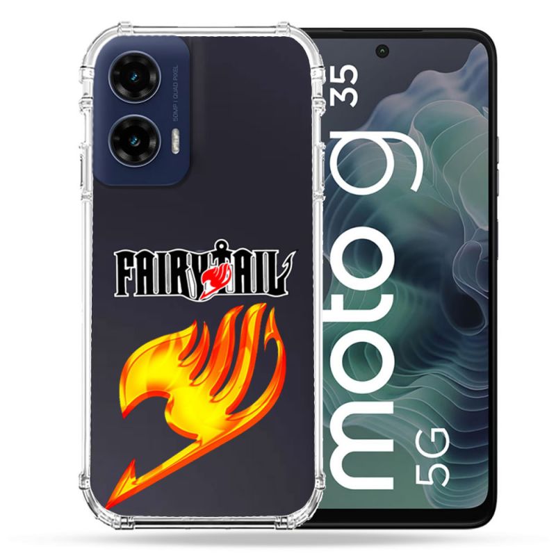 Coque Renforcée Transparente Pour Motorola G35 5G Fairy Tail