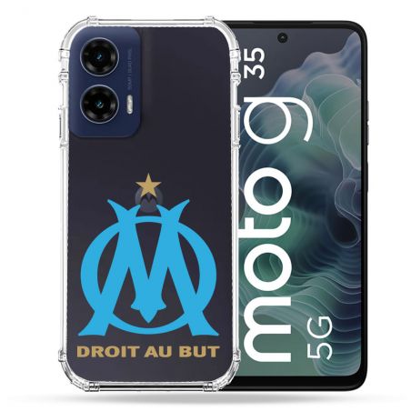 Coque Renforcée Transparente Pour Motorola G35 5G Foot Olympique Marseille OM