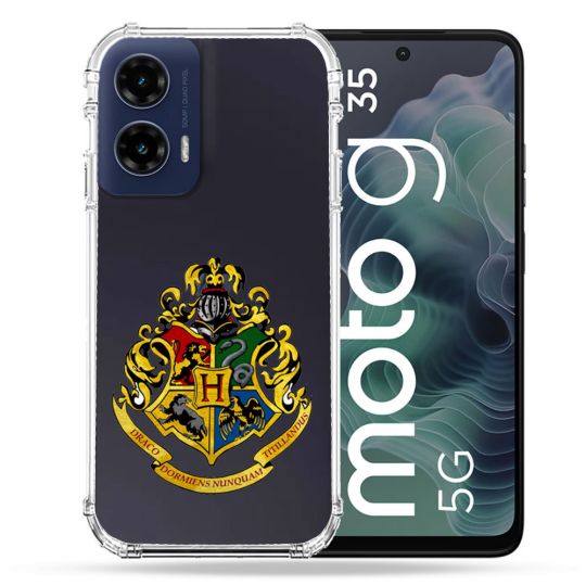 Coque Renforcée Transparente Pour Motorola G35 5G Harry Potter Poudlard