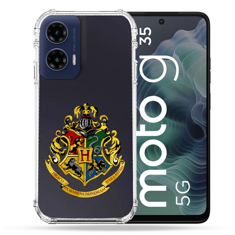 Coque Renforcée Transparente Pour Motorola G35 5G Harry Potter Poudlard