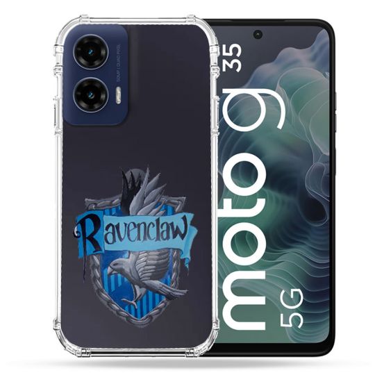 Coque Renforcée Transparente Pour Motorola G35 5G Harry Potter Ravenclaw