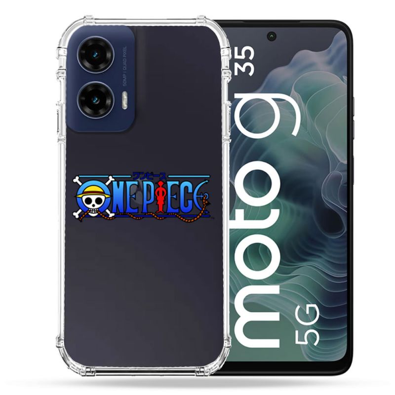 Coque Renforcée Transparente Pour Motorola G35 5G One Piece Logo