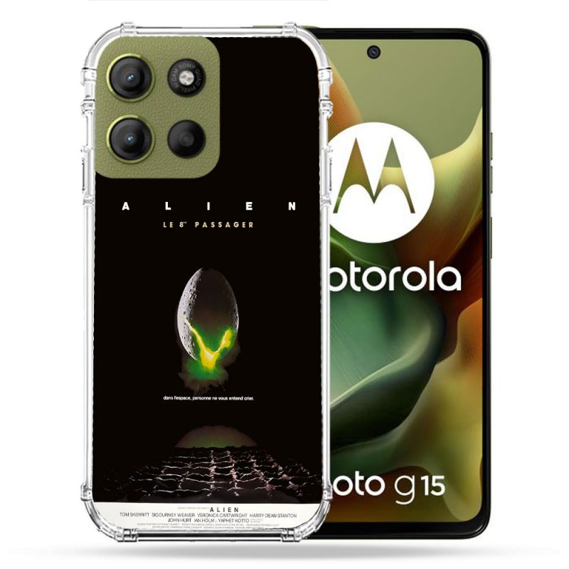 Coque Renforcée Pour Motorola G15 Alien Affiche