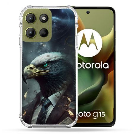 Coque Renforcée Pour Motorola G15 Animal Aigle Business