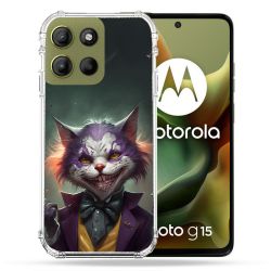 Coque Renforcée Pour Motorola G15 Animal Chat Joker