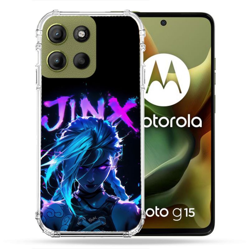 Coque Renforcée Pour Motorola G15 Arcane Jinx Night
