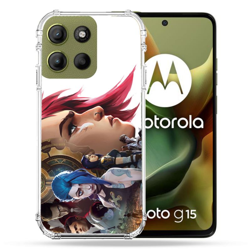 Coque Renforcée Pour Motorola G15 Arcane Jinx Sœur