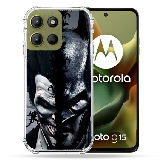 Coque Renforcée Pour Motorola G15 Batman Joker