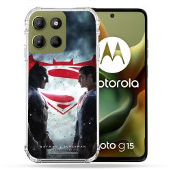 Coque Renforcée Pour Motorola G15 Batman VS Superman