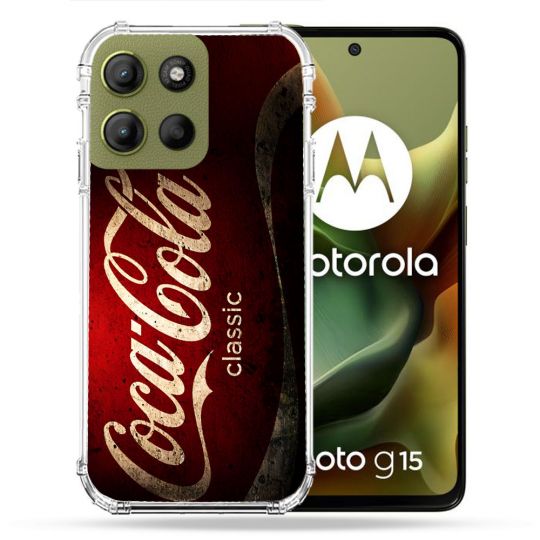 Coque Renforcée Pour Motorola G15 Coca Cola Classique