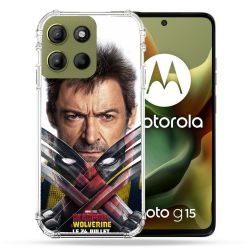 Coque Renforcée Pour Motorola G15 Deadpool Affiche