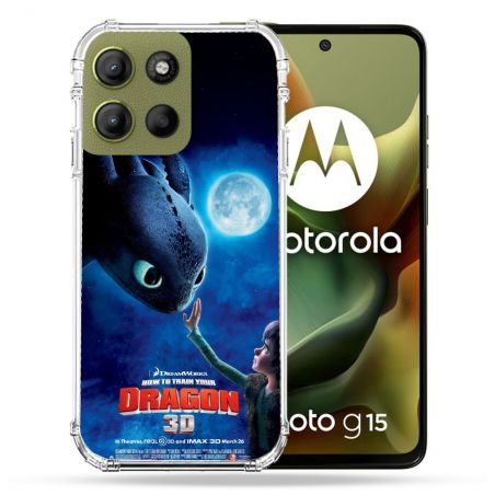 Coque Renforcée Pour Motorola G15 Dragons Affiche
