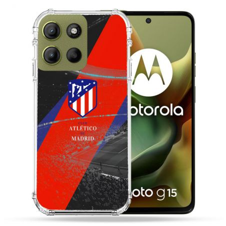Coque Renforcée Pour Motorola G15 Foot Athletico Madrid