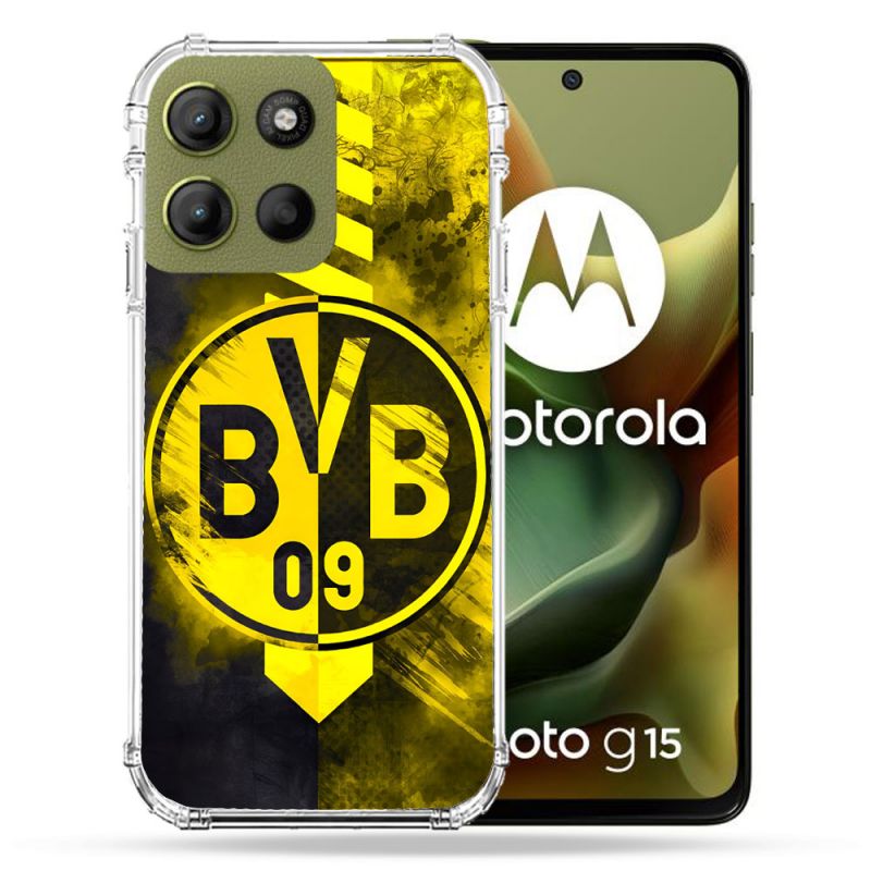 Coque Renforcée Pour Motorola G15 Foot Dortmund